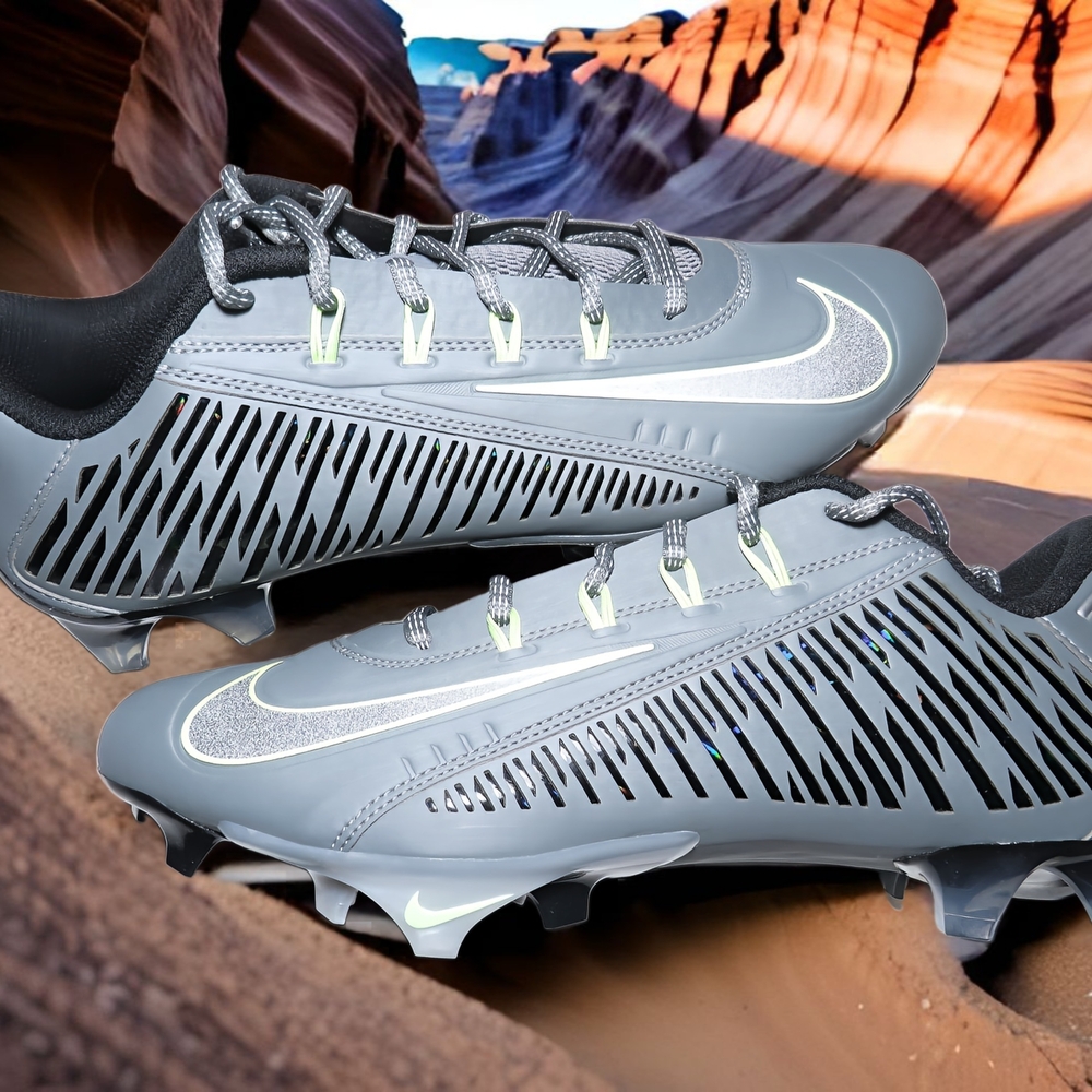 Size 14-16 Nike Vapor Edge 360 VC Football Cleats Men's  Smoke Grey DO6294-002